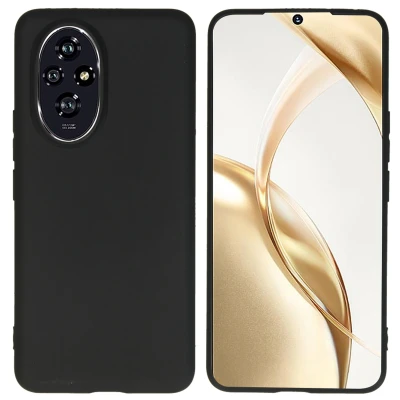 Afbeelding van Honor 200 Hoesje Siliconen en TPU (zacht) imoshion Backcover/Softcase Zwart Telefoonhoesje