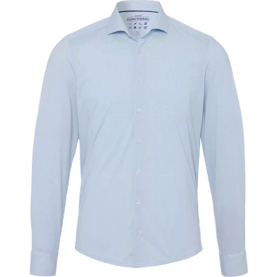 Afbeelding van Pure Functional Langarm Overhemd, Heren, Maat: 44, Blau