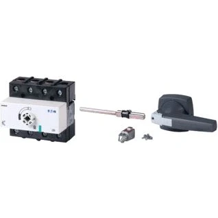 Afbeelding van Eaton lastscheider hoofdschakelaar 4 polig 0no 0nc 125a 690v ip20 draaigreep grijs vaste inbouw schroefaansluiting 6096805