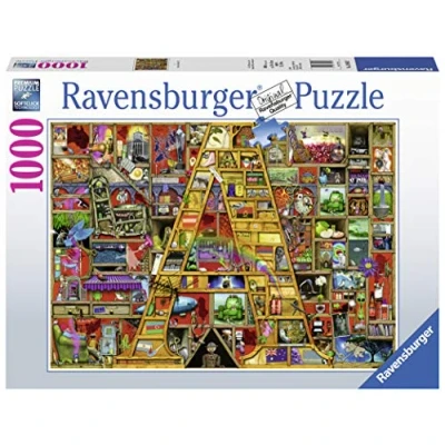 Afbeelding van Ravensburger Puzzle 19891 Awsome Alphabet A 1000 Teile für Erwachsene und Kinder ab 14 Jahren, Motiv von Colin Thompson