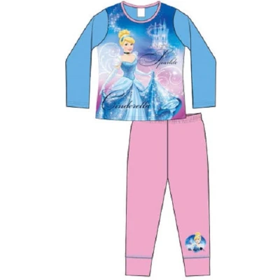 Afbeelding van Cinderella pyjama maat 140 Assepoester pyama blauw / roze