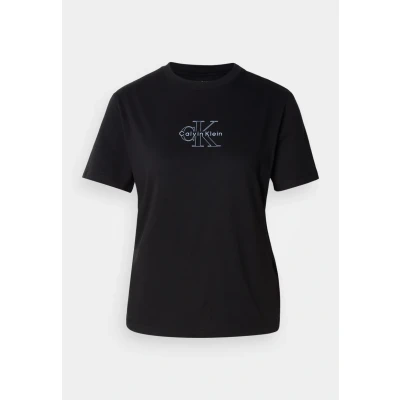 Afbeelding van Calvin Klein Jeans Classic FIT TEE Tshirt print, Dames, Maat: Small, Black