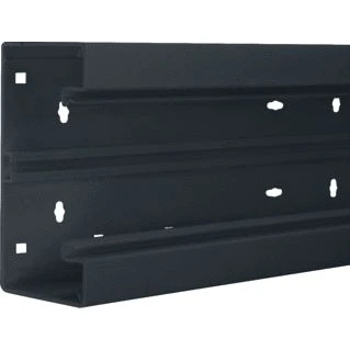 Afbeelding van Hager tehalit br wandgoot c profiel kunststof met koppelstuk bxdxl 130x68x2000mm zwart ral9011 br6513019011