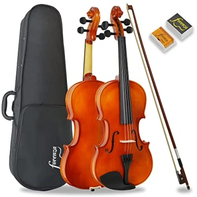 Afbeelding van Forenza Uno Serie 1/2 Size Violin Outfit Voor Beginners Met Lichtgewicht Harde Case, Houten Boog, Hars, Stalen Kernreeksen