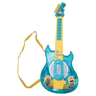 Afbeelding van Lexibook, Verschrikkelijke ikke, Elektronische Minions Gitaar met microfoon en bril om stijlvol te zingen, 2 speelmodi, Demomelodieën, Licht effecten, Geel/blauw, K260DES