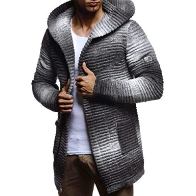 Afbeelding van Leif Nelson Lange Reissverschluss Vest, Heren, Maat: XL, Ecru grau