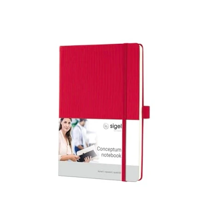 Afbeelding van 3x Notitieboek Conceptum Pure HCrood A5 194blz ruit