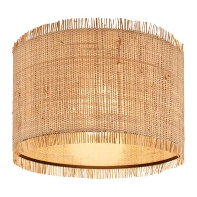 Afbeelding van Briloner Borra plafondlamp, natuurlijke kleur, Ø 40 cm, stro, E27