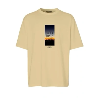 Afbeelding van JACK &amp; JONES JORLUCCA Tee SS Crew Neck 2 FST, Italian Straw, M