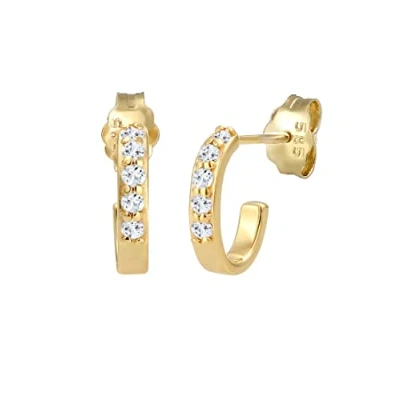 Afbeelding van Elli Basic CHIC Oorbellen goldcoloured, Dames, Maat: One Size, Gold coloured