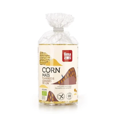 Afbeelding van Lima Maiswafels Met Lijnzaad 130GR