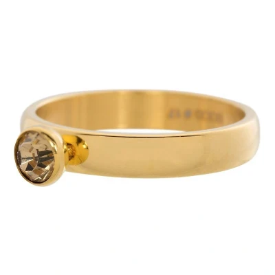 Afbeelding van Zirconia 1 stone topaz iXXXi Vulring 4 mm Gold SALE 17
