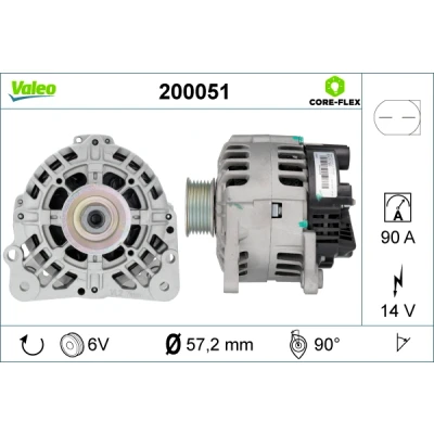 Afbeelding van Valeo Alternator/Dynamo 200051