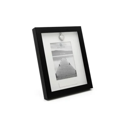 Afbeelding van Fotolijst Zilverstad Memory Met Ashouder Zwart 10x15 cm