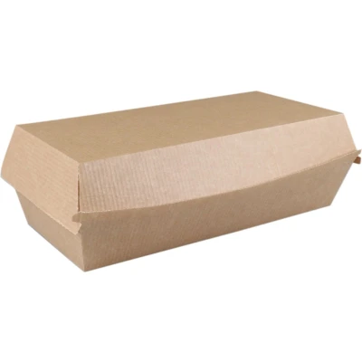 Afbeelding van Depa® ® Bak Ersatzpapier sandwichbox 185x85x38mm bruin 165 stuks