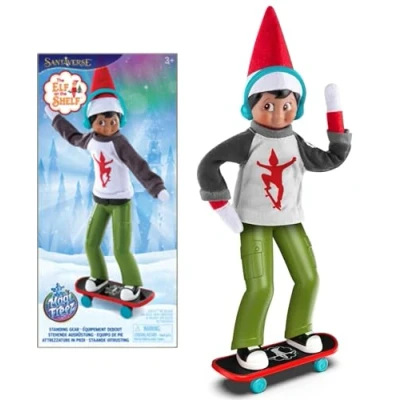 Afbeelding van Cefa Toys The Elf On Shelf kostuum, Magig Roller, Skateboard, Sweatshirt, Helmen. Geschikt voor kinderen vanaf 3 jaar.
