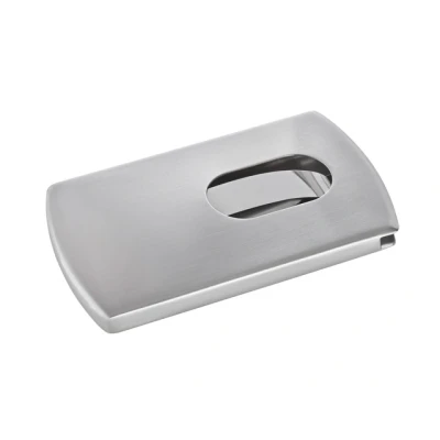 Afbeelding van Sigel Si Vz120 Visitekaartetui Zilver &quot;Snap&quot; Voor Kaarten Tot 91X57Mm