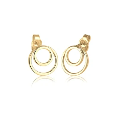 Afbeelding van Elli Basic GEO Minimal Oorbellen Gold coloured, Dames, Maat: One Size, coloured