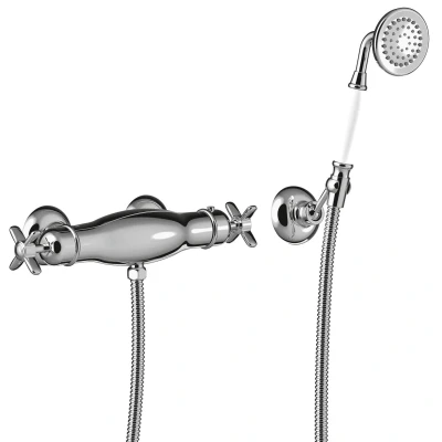 Afbeelding van Douchemengkraan Tres Clasic Incl handdouche Chroom