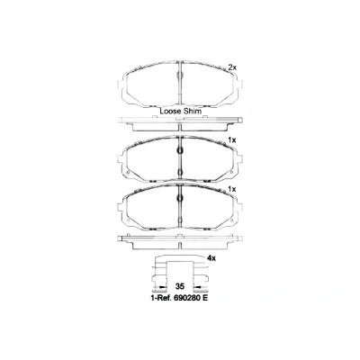Afbeelding van Brembo Remblokset P 30 095