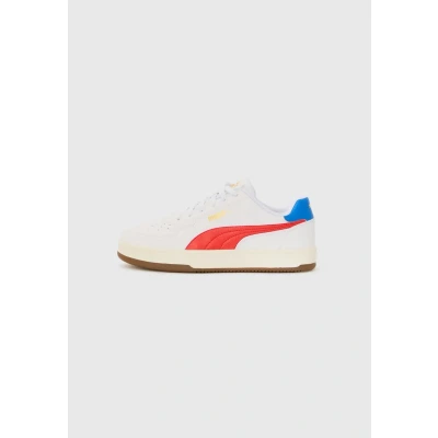 Afbeelding van Puma Caven 2.0 Sneakers laag voor kinderen, Maat: 35.5, White/for all time red/gum Hoogwaardig imitatieleer