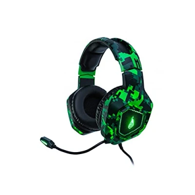 Afbeelding van Headphones with Microphone Verbatim Surefire Skirmish Black Green