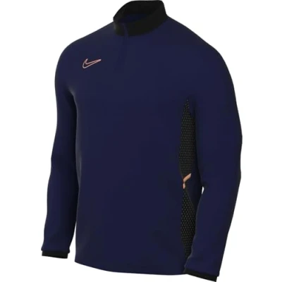 Afbeelding van Nike Performance DRIL TOP Longsleeve, Heren, Maat: XL, Blue void/black/orange pulse
