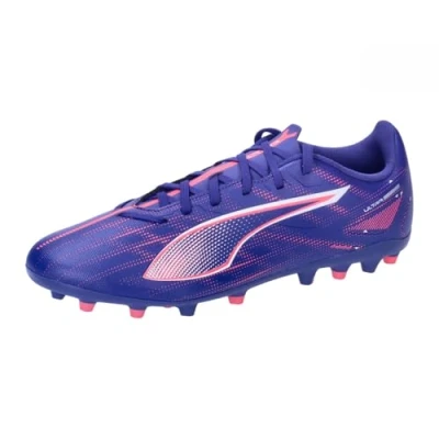Afbeelding van Puma Ultra 5 PLAY MG Voetbalschoenen met Kunststof noppen, Heren, Maat: 44, Lapis lazuli/white/sunset glow