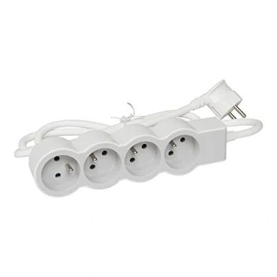 Afbeelding van Legrand 4V Stopcontact +3M Wit