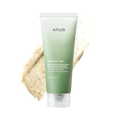 Afbeelding van ANUA Heartleaf Quercetinol Poriedieptereinigingsschuim, gezichtsreiniger, voor dubbele reiniging, BHA, hyaluronzuur, glycerine, mee eter verwijderaar, 150 ml