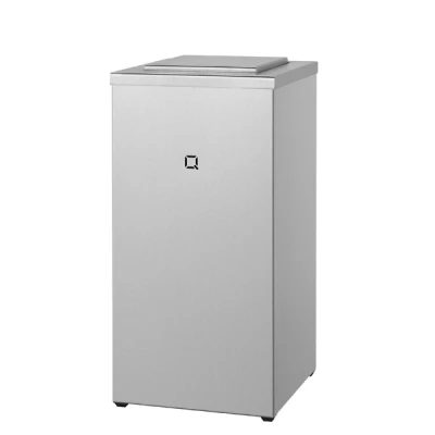 Afbeelding van Qbic line afvalbak gesloten 30l QWBC30 SSL RVS