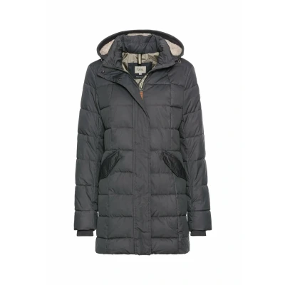 Afbeelding van camel active Gesteppte Winterjas, Dames, Maat: 40, Charcoal