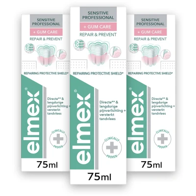 Afbeelding van 3x Elmex Sensitive Professional Tandpasta Repair &amp; Prevent 75 ml