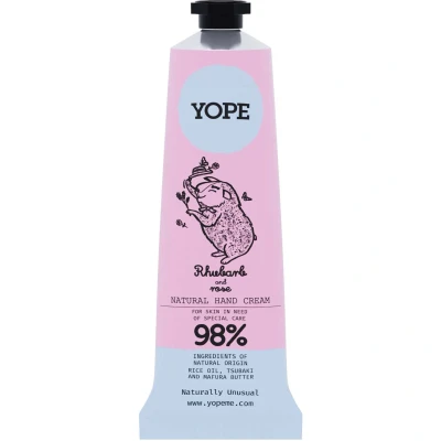 Afbeelding van YOPE HAND Cream Rhubarb &amp; ROSE Handcrème, Maat: 50 ml,