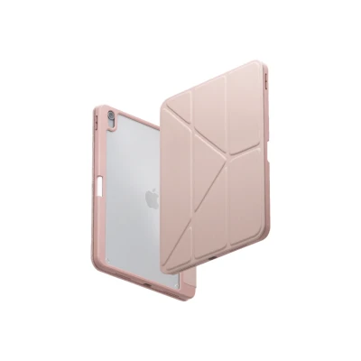 Afbeelding van Apple iPad Air 5 (2022) Hoes: Uniq Moven Case Bookcase Blush TPU Tablet Hoezen