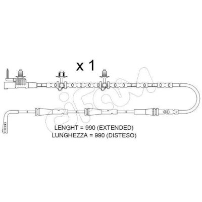Afbeelding van METELLI SU.407 Slijtage Indicator Remblokken