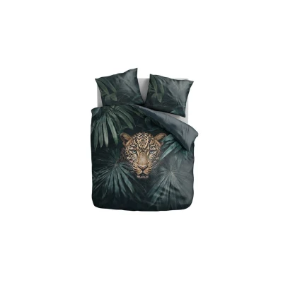 Afbeelding van Dekbedovertrek Jungle Leopard Tweepersoons (200x200 cm) Meerkleurig Microvezel Dessin: Dieren Zydante Dekbed Discounter.nl