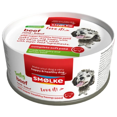 Afbeelding van Smolke Complete Soft Paté 125 g Hondenvoer Rund