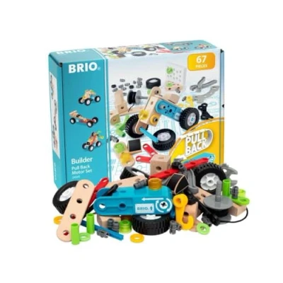 Afbeelding van BRIO ® Build er pull along motor bouwset, 67 delig.