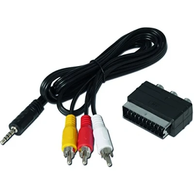 Afbeelding van TechniSat Jack Cinch/SCART adapterset voor receiver (geschikt TECHNISTAR S5, S6, DIGIPAL T2 DVR, DIGIT S3 DVR en andere apparaten) zwart