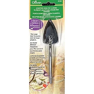Afbeelding van Clover Mini Iron Adapter Tip: Groot, Staal, Zilver, 1
