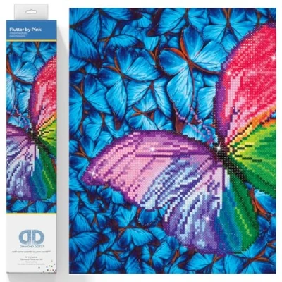 Afbeelding van Diamond Dotz Flutter by Pink Painting 4.338 31x31 cm