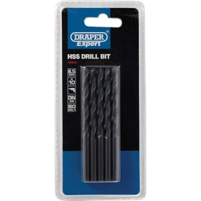 Afbeelding van Draper 38809 Expert HSS Boor, 6,5 mm Ø, Pack van 10, Blauw