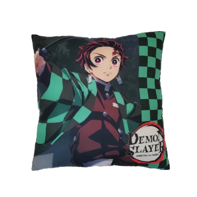 Afbeelding van Demon Slayer: Kimetsu no Yaiba Tanjiro en Nezuko Dubbelgezicht Kussen (40x40cm)