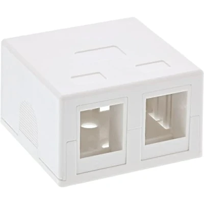 Afbeelding van InLine, Accessoires schakelprogramma, Opbouw verbindingsdoos voor 2x Keystone RJ45 aansluiting