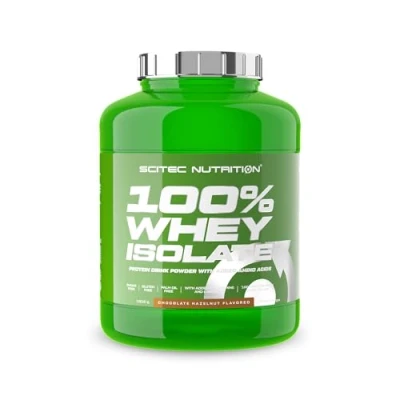 Afbeelding van Scitec Nutrition 100% Whey Isolate Pure Protein Power met BCAA&#039;s Glutamine &amp; Arginine Suiker Glutenvrije Formule, 1816 g, Chocolade Hazelnoot