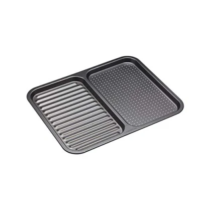 Afbeelding van MasterClass Bakplaat 2 in 1 39 x 31 cm Standaard anti aanbaklaag