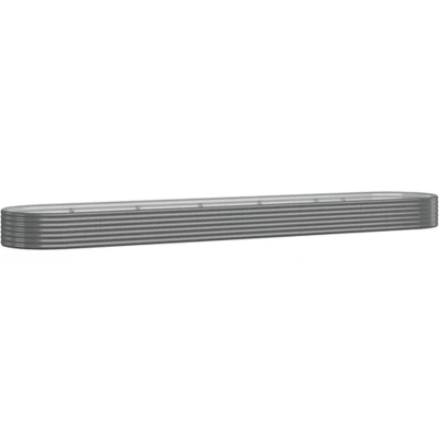 Afbeelding van Plantenbak 507x100x36 cm gepoedercoat staal grijs