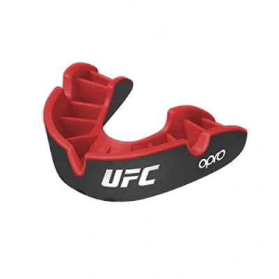 Afbeelding van UFC OPRO x Gebitsbeschermer Silver Edition V2 Zwart/Rood Junior