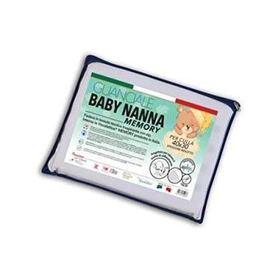 Afbeelding van V.I.P. VERY IMPORTANT PILLOW Kussen Baby Nanna Memory wieg, hoofdkussen 40 x 30 cm, gemaakt in Italië, wit, 1 Unità (Confezione da 1)
